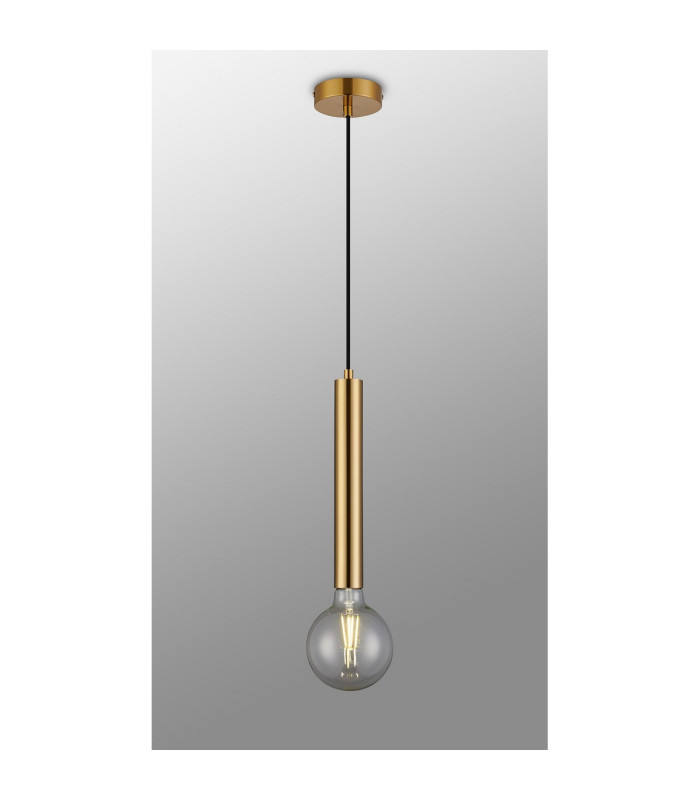 Jackson 1 Light Vertical Pendant E27 Antique Gold-14