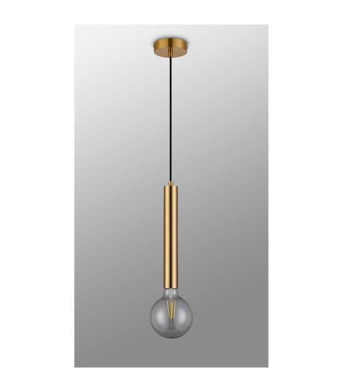 Jackson 1 Light Vertical Pendant E27 Antique Gold-15