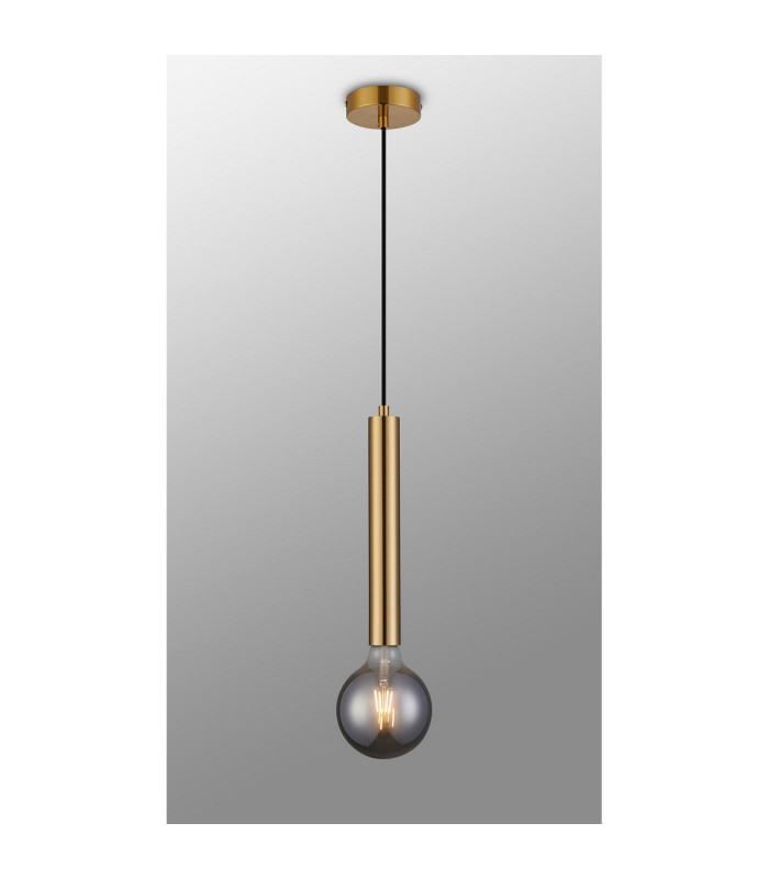Jackson 1 Light Vertical Pendant E27 Antique Gold-16