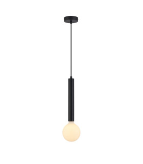 Jackson 1 Light Vertical Pendant E27 Satin Black-1