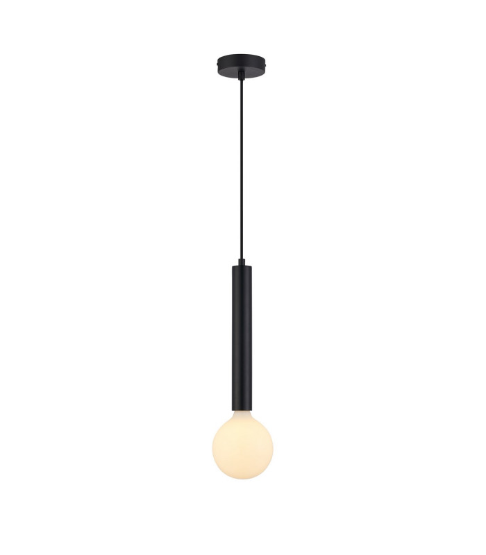 Jackson 1 Light Vertical Pendant E27 Satin Black-1