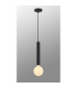 Jackson 1 Light Vertical Pendant E27 Satin Black-3
