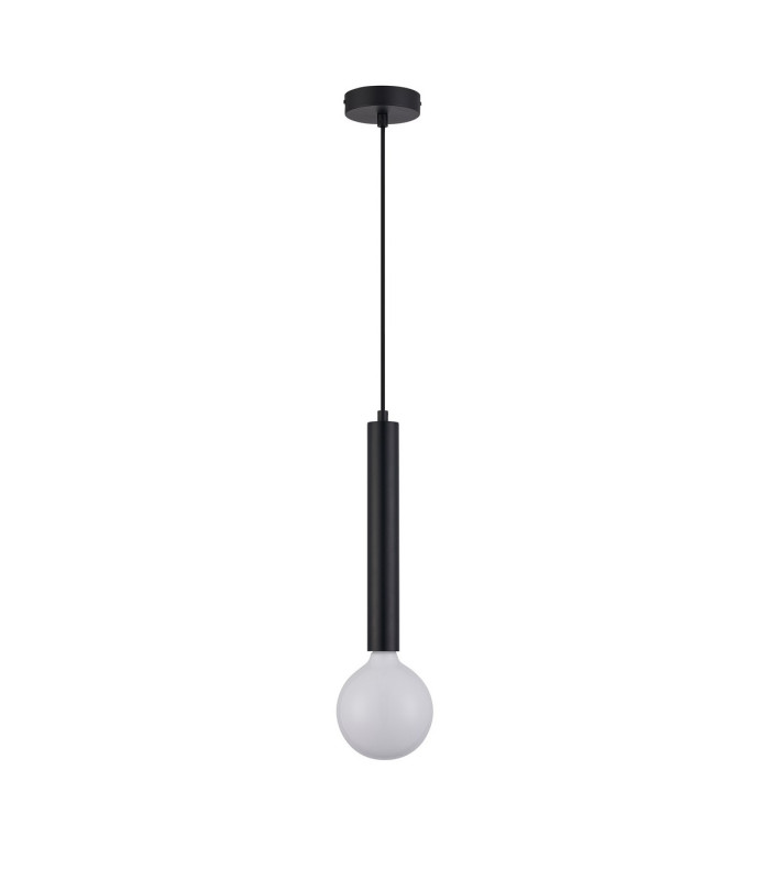 Jackson 1 Light Vertical Pendant E27 Satin Black-4