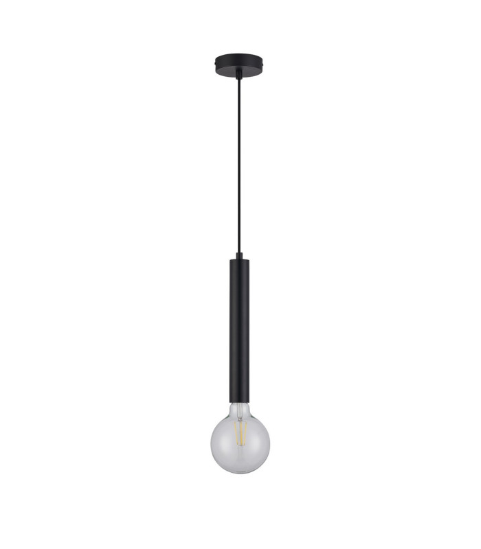 Jackson 1 Light Vertical Pendant E27 Satin Black-9