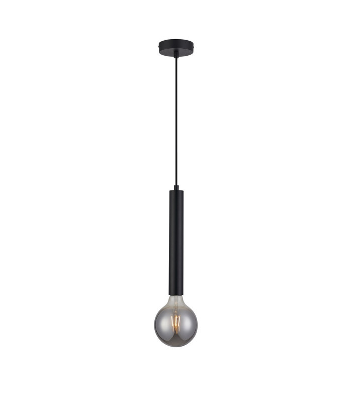 Jackson 1 Light Vertical Pendant E27 Satin Black-10