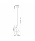 Jackson 3 Arm 5 Light Vertical Adjustable Pendant E27 Antique Gold-2