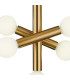 Jackson 3 Arm 5 Light Vertical Adjustable Pendant E27 Antique Gold-6