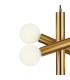 Jackson 3 Arm 5 Light Vertical Adjustable Pendant E27 Antique Gold-7