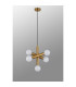 Jackson 3 Arm 5 Light Vertical Adjustable Pendant E27 Antique Gold-11