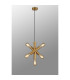 Jackson 3 Arm 5 Light Vertical Adjustable Pendant E27 Antique Gold-12