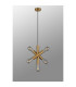 Jackson 3 Arm 5 Light Vertical Adjustable Pendant E27 Antique Gold-13