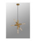 Jackson 3 Arm 5 Light Vertical Adjustable Pendant E27 Antique Gold-14