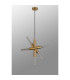 Jackson 3 Arm 5 Light Vertical Adjustable Pendant E27 Antique Gold-15