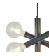 Jackson 3 Arm 5 Light Vertical Adjustable Pendant E27 Satin Black-6