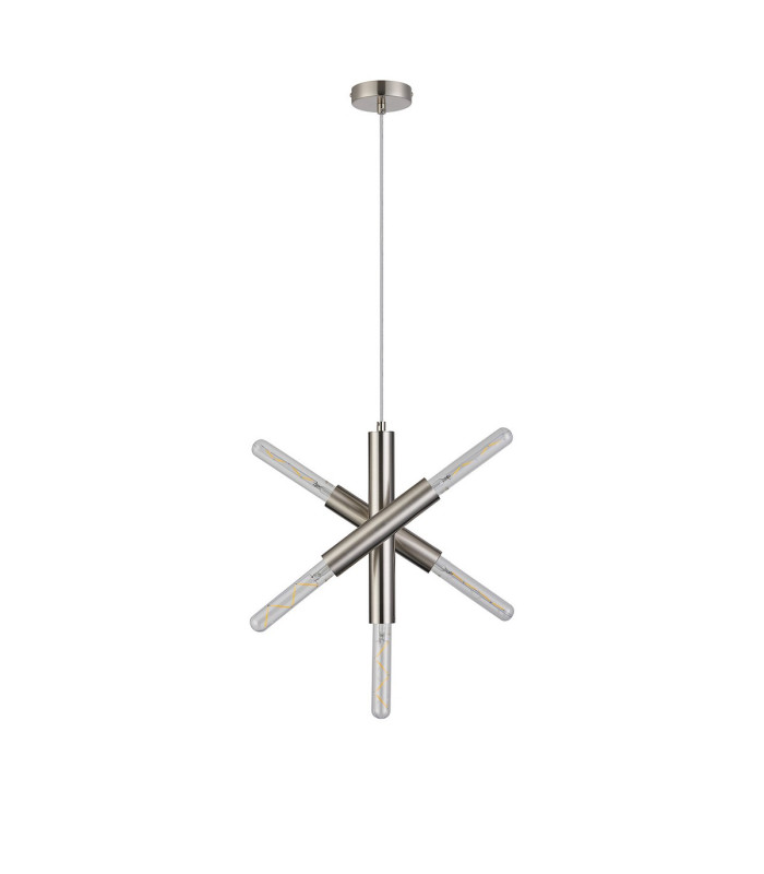 Jackson 3 Arm 5 Light Vertical Adjustable Pendant E27 Satin Nickel-11