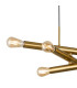 Jackson 3 Arm 6 Light Horizontal Adjustable Pendant E27 Antique Gold-7