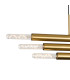 Jackson 3 Arm 6 Light Horizontal Adjustable Pendant E27 Antique Gold-9