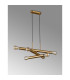 Jackson 3 Arm 6 Light Horizontal Adjustable Pendant E27 Antique Gold-13