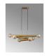 Jackson 3 Arm 6 Light Horizontal Adjustable Pendant E27 Antique Gold-15