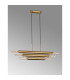 Jackson 3 Arm 6 Light Horizontal Adjustable Pendant E27 Antique Gold-16
