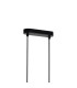 Jackson 3 Arm 6 Light Horizontal Adjustable Pendant E27 Satin Black-8