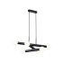 Jackson 3 Arm 6 Light Horizontal Adjustable Pendant E27 Satin Black-12