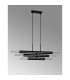 Jackson 3 Arm 6 Light Horizontal Adjustable Pendant E27 Satin Black-15