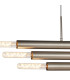 Jackson 3 Arm 6 Light Horizontal Adjustable Pendant E27 Satin Nickel-8