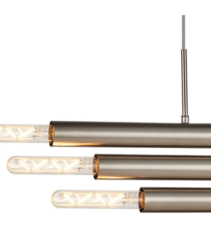 Jackson 3 Arm 6 Light Horizontal Adjustable Pendant E27 Satin Nickel-8