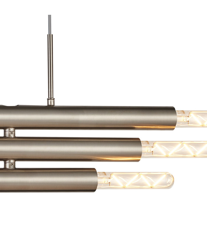 Jackson 3 Arm 6 Light Horizontal Adjustable Pendant E27 Satin Nickel-9