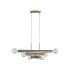 Jackson 3 Arm 6 Light Horizontal Adjustable Pendant E27 Satin Nickel-12