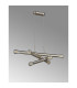 Jackson 3 Arm 6 Light Horizontal Adjustable Pendant E27 Satin Nickel-13