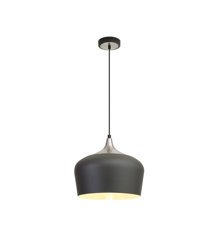 Harpersfield 35cm Pendant 1 x E27 Anthracite/Satin Nickel-4