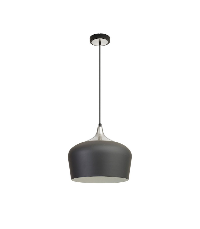 Harpersfield 35cm Pendant 1 x E27 Anthracite/Satin Nickel-5