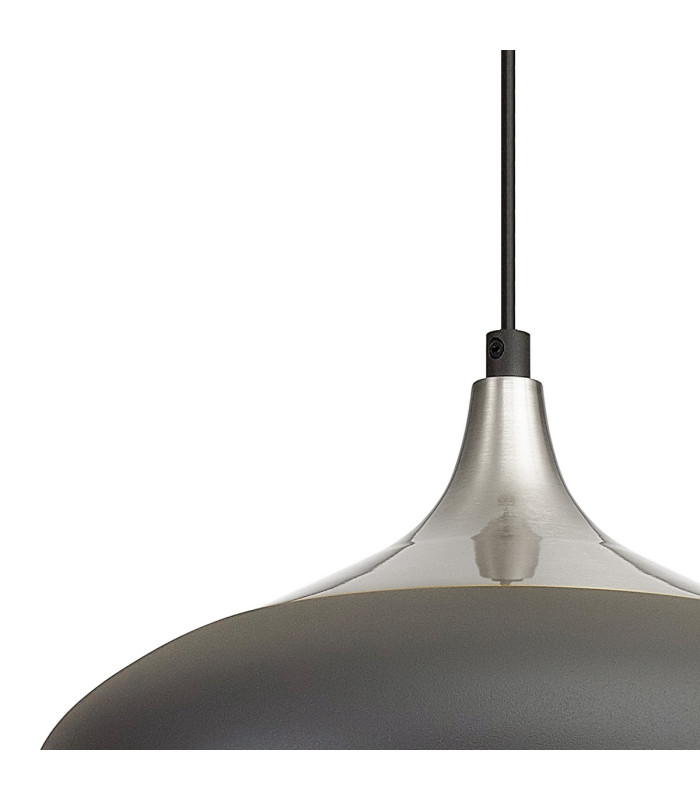 Harpersfield 35cm Pendant 1 x E27 Anthracite/Satin Nickel-7