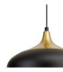 Harpersfield 35cm Pendant 1 x E27 Black/Gold-7