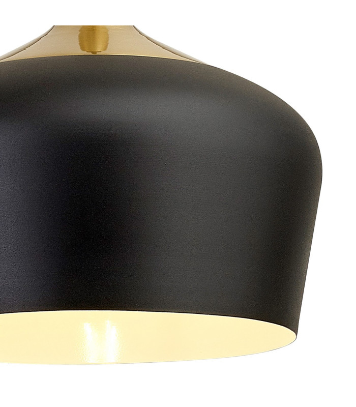 Harpersfield 35cm Pendant 1 x E27 Black/Gold-8