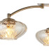 Bayside 55.5cm Flush Ceiling Light 3 Light G9 Antique Brass/Cognac Glass/Clear Crystal-6
