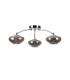 Bayside 55.5cm Flush Ceiling Light 3 Light G9 Polished Chrome/Smoked Glass/Clear Crystal-4