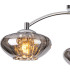 Bayside 55.5cm Flush Ceiling Light 3 Light G9 Polished Chrome/Smoked Glass/Clear Crystal-6