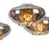 Bayside 55.5cm Flush Ceiling Light 5 Light G9 Polished Chrome/Smoked Glass/Clear Crystal-7