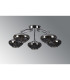 Bayside 55.5cm Flush Ceiling Light 5 Light G9 Polished Chrome/Smoked Glass/Clear Crystal-8