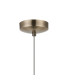 Bayside 20cm Pendant 1 Light E14 Antique Brass/Cognac Glass/Clear Crystal-7