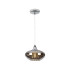 Bayside 20cm Pendant 1 Light E14 Polished Chrome/Smoked Glass/Clear Crystal-4