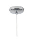 Bayside 20cm Pendant 1 Light E14 Polished Chrome/Smoked Glass/Clear Crystal-6