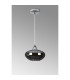 Bayside 20cm Pendant 1 Light E14 Polished Chrome/Smoked Glass/Clear Crystal-10