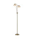 Bayside Floor Lamp 2 Light G9 Antique Brass/Cognac Glass/Clear Crystal-1