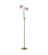 Bayside Floor Lamp 2 Light G9 Antique Brass/Cognac Glass/Clear Crystal-4