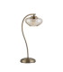 Bayside Crystal Table Lamp 1 Light G9 Antique Brass & Cognac Glass & Clear Crystal-3