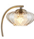 Bayside Crystal Table Lamp 1 Light G9 Antique Brass & Cognac Glass & Clear Crystal-5